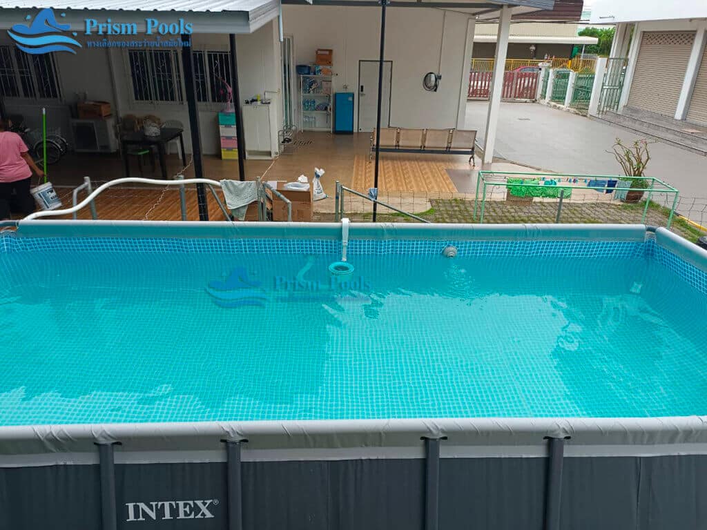 ติดตั้ง สระว่ายน้ำ INTEX 18 ฟุต Ultra XTR สระว่ายน้ำสำเร็จรูป รุ่น 26356 - 186