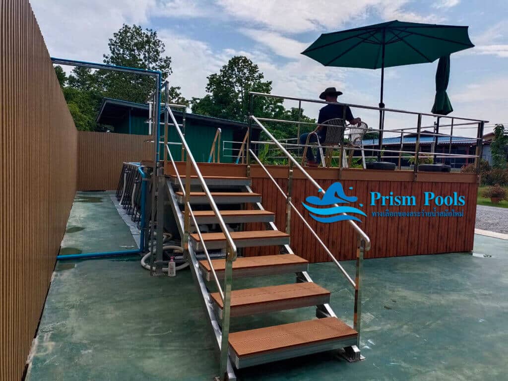 ติดตั้ง สระว่ายน้ำ INTEX พร้อมระเบียง 32 ฟุต Ultra XTR สระว่ายน้ำสำเร็จรูป รุ่น 26378 - 418