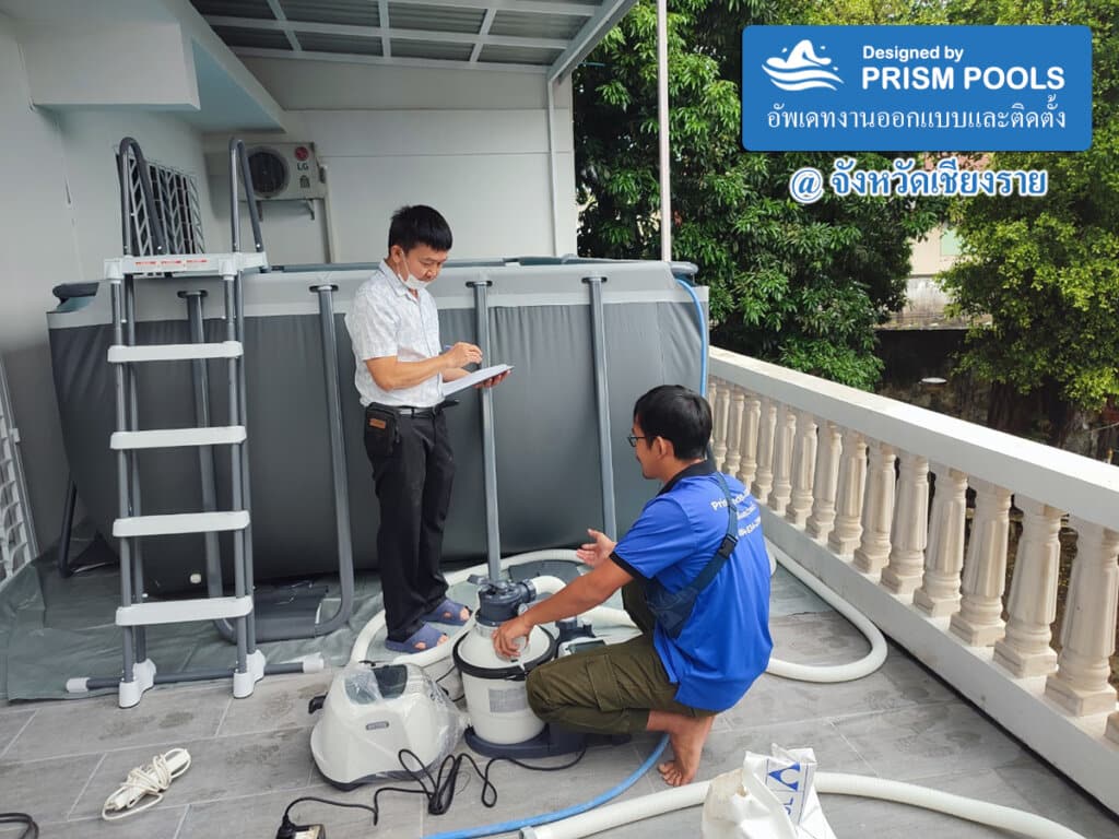ติดตั้ง สระน้ำ INTEX ขนาด 5 เมตร (18 ฟุต) Ultra XTR สระว่ายน้ำสำเร็จรูป รุ่น 26356 - 18