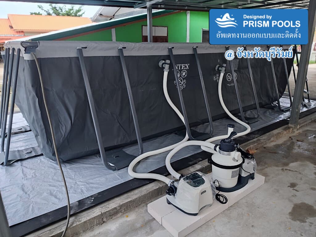 ติดตั้ง สระน้ำ INTEX ขนาด 5 เมตร (18 ฟุต) Ultra XTR สระว่ายน้ำสำเร็จรูป รุ่น 26356 - 34