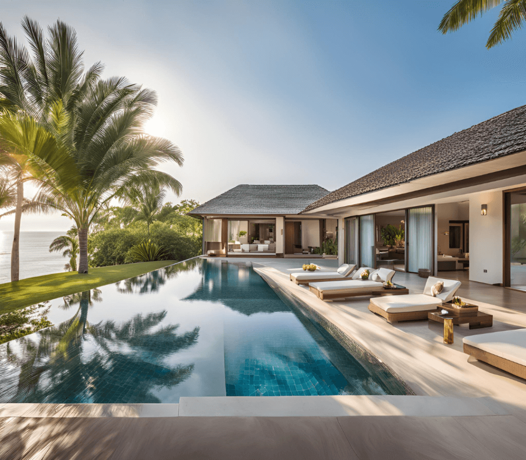 แบบบ้านพูลวิลล่า 3 ห้องนอน 2