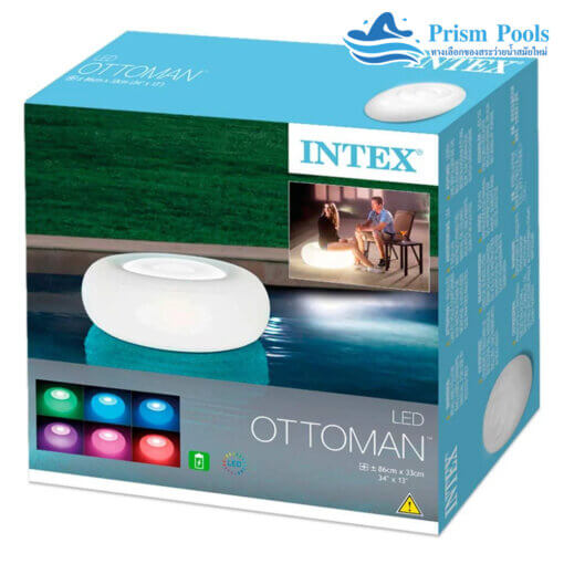 เก้าอี้ไฟสระว่ายน้ำ INTEX LED Ottoman Light 68697