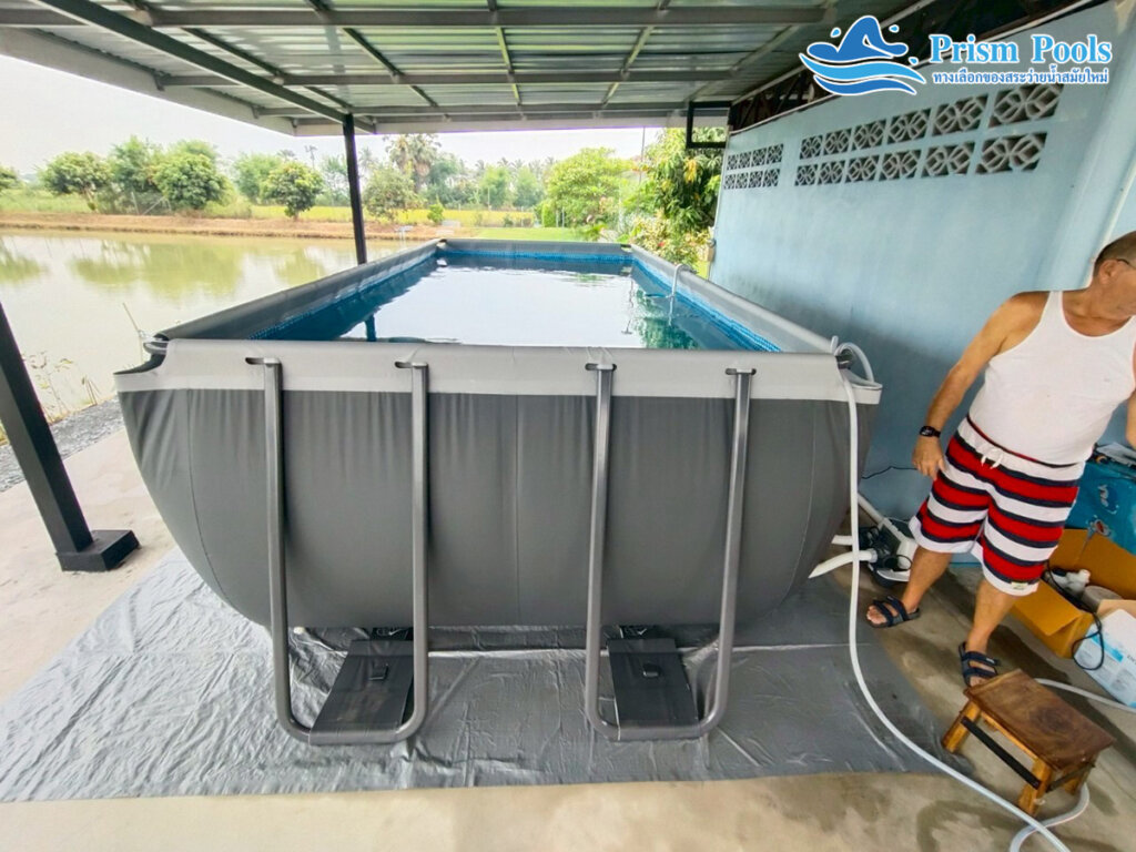 ติดตั้ง สระน้ำ INTEX ขนาด 5 เมตร (18 ฟุต) Ultra XTR สระว่ายน้ำสำเร็จรูป รุ่น 26356 - 88