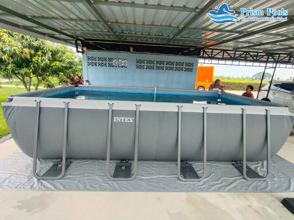 ติดตั้ง สระน้ำ INTEX ขนาด 5 เมตร (18 ฟุต) Ultra XTR สระว่ายน้ำสำเร็จรูป รุ่น 26356 - 89