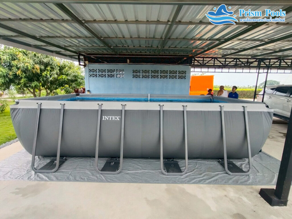 ติดตั้ง สระน้ำ INTEX ขนาด 5 เมตร (18 ฟุต) Ultra XTR สระว่ายน้ำสำเร็จรูป รุ่น 26356 - 86